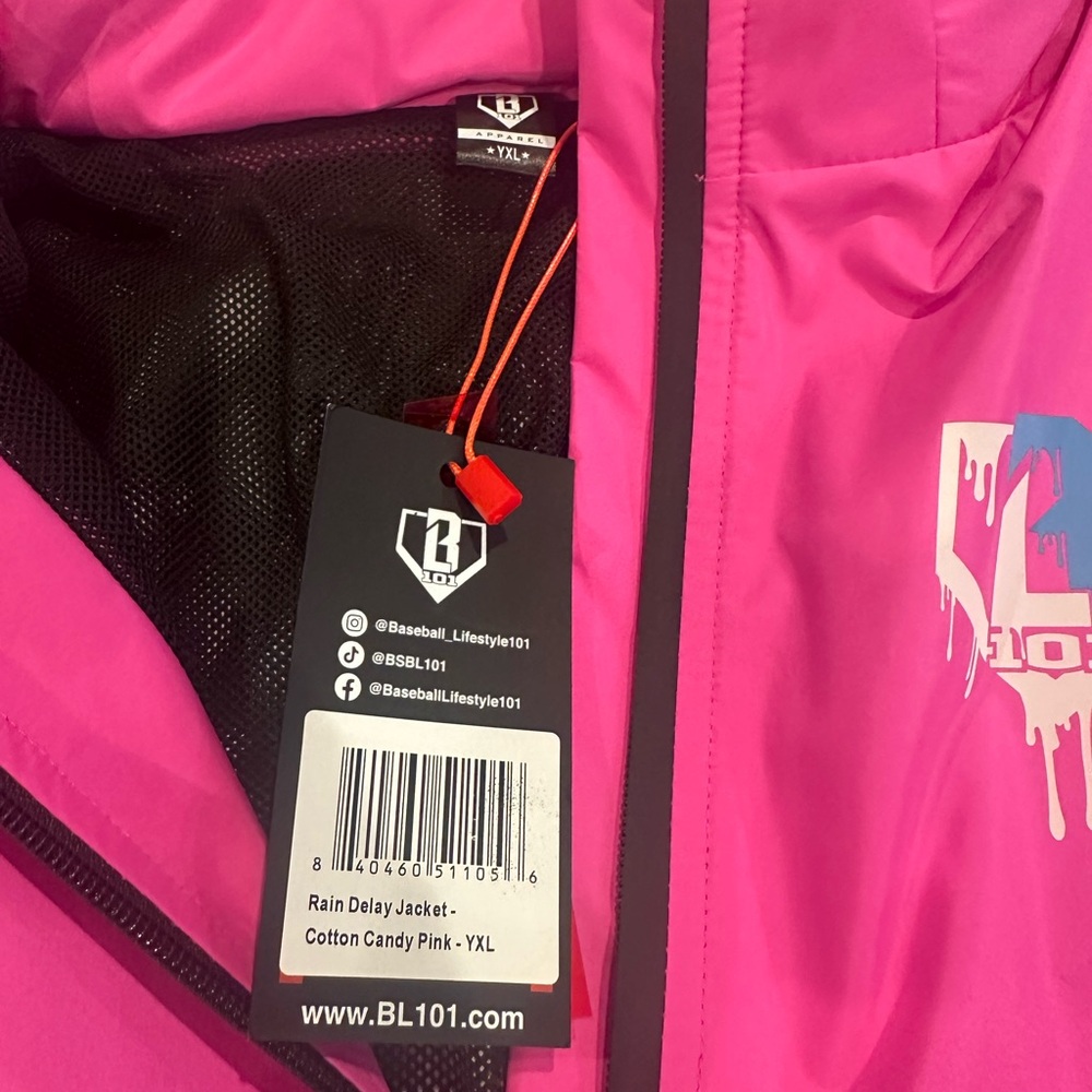 Sold Out Kids Rain Delay Jacket - Cotton Candy Pink